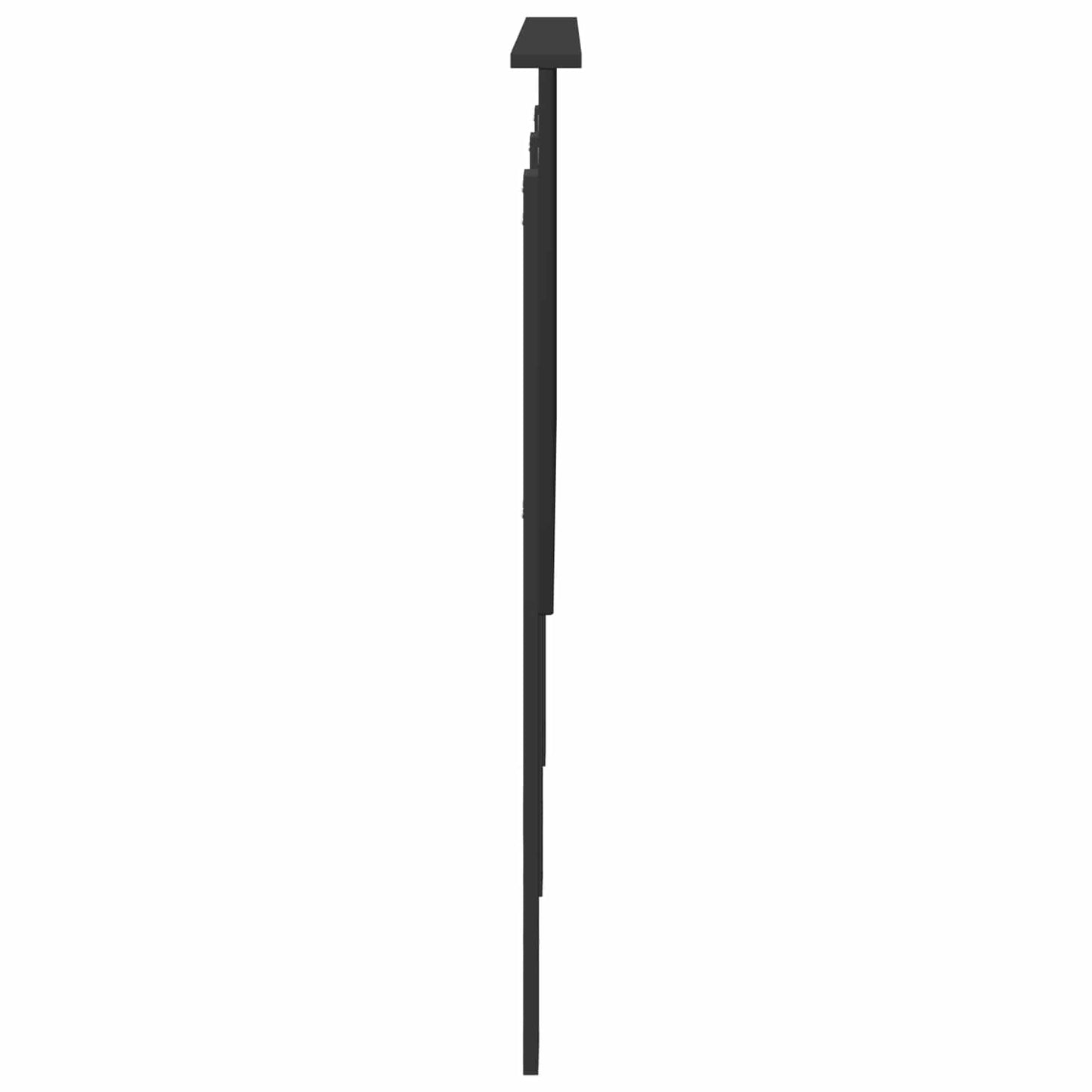 vidaXL Kopfteil mit Kopfteil Schwarz Eichen-Optik 140 cm Holzwerkstoff