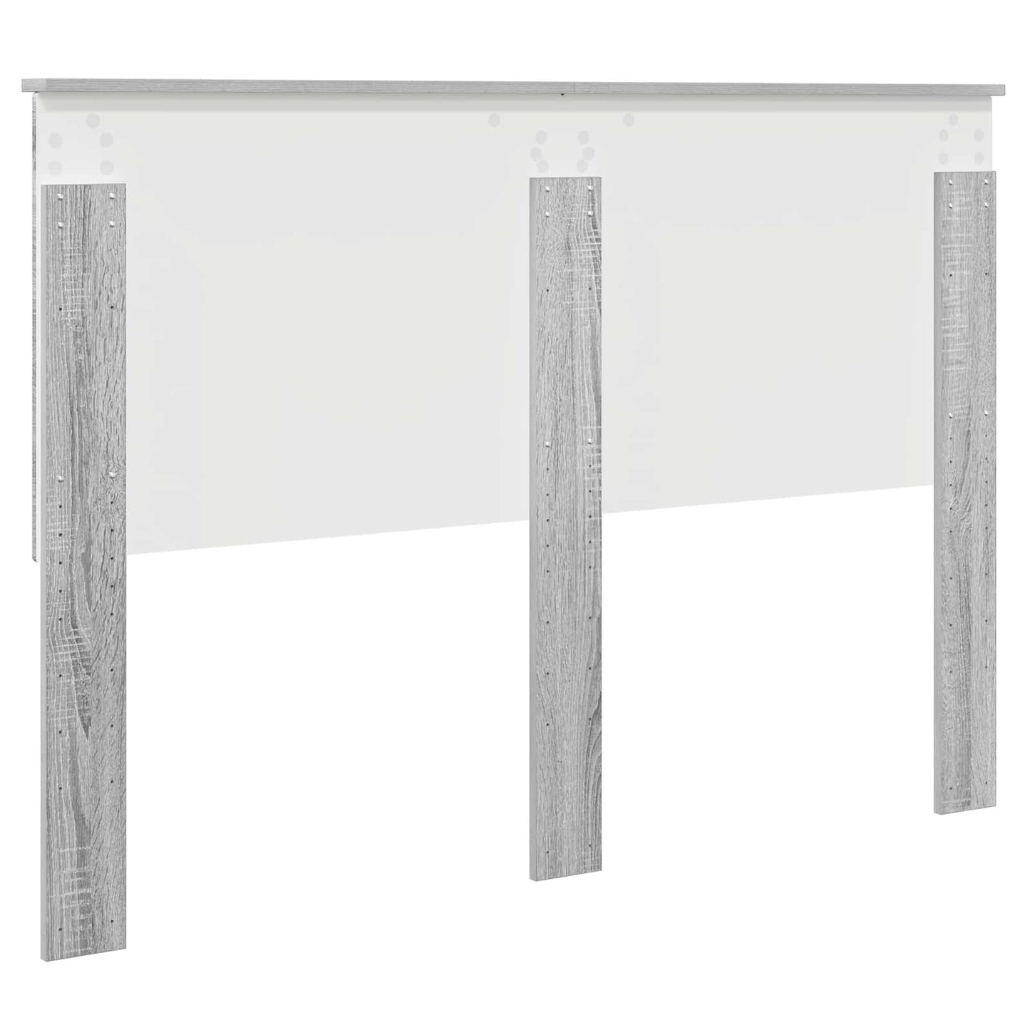 vidaXL Kopfteil mit Kopfteil Graues Sonoma 140 cm Holzwerkstoff