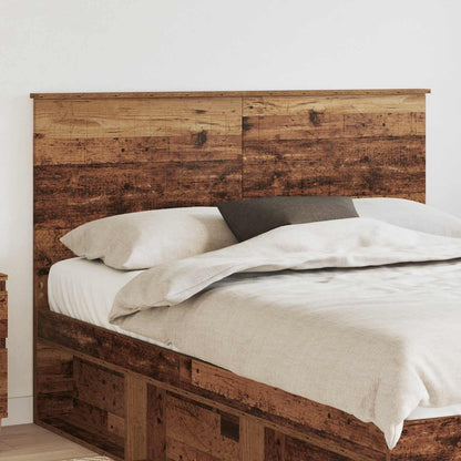 vidaXL Kopfteil mit Kopfteil Altholz 140 cm Holzwerkstoff