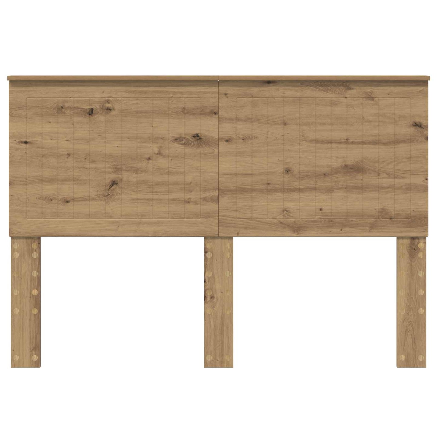 vidaXL Kopfteil mit Kopfteil Artisan-Eiche 140 cm Holzwerkstoff