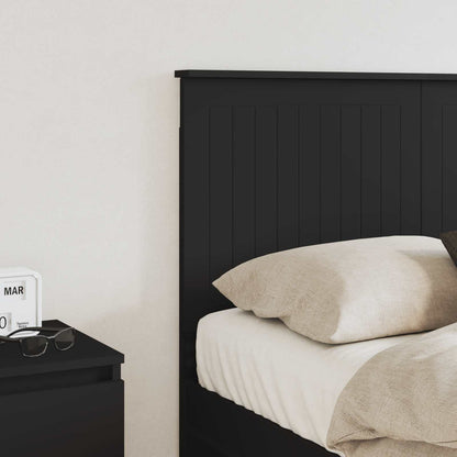 vidaXL Kopfteil mit Kopfteil Schwarz Eichen-Optik 135 cm Holzwerkstoff