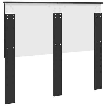 vidaXL Kopfteil mit Kopfteil Schwarz Eichen-Optik 120 cm Holzwerkstoff