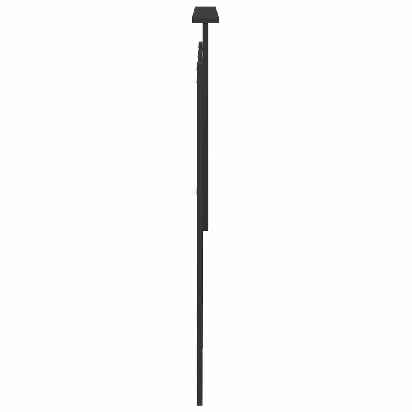 vidaXL Kopfteil mit Kopfteil Schwarz Eichen-Optik 120 cm Holzwerkstoff