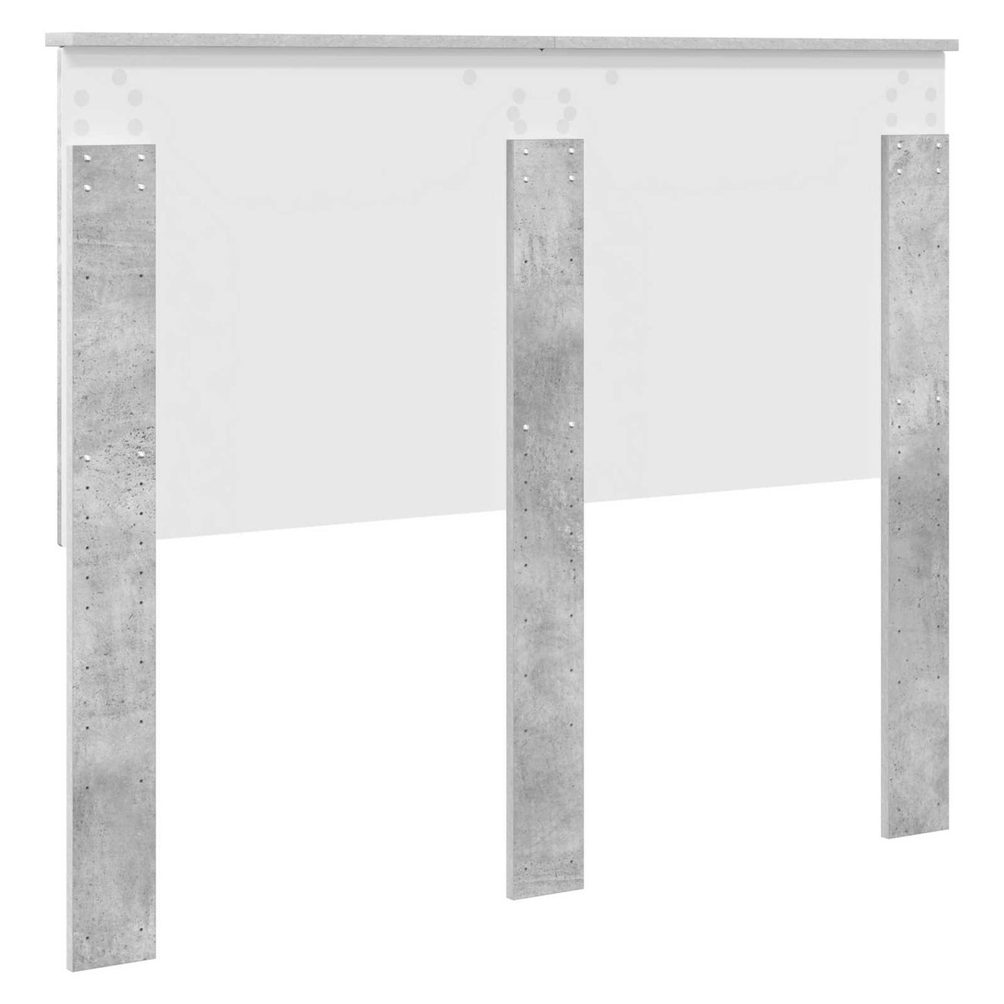 vidaXL Kopfteil mit Kopfteil Beton Grau 120 cm Holzwerkstoff