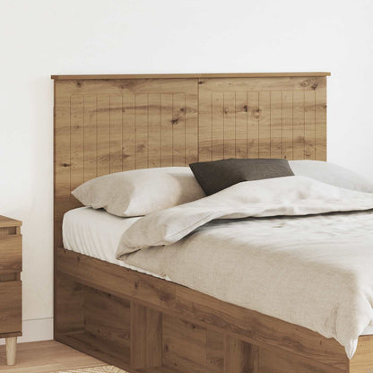 vidaXL Kopfteil mit Kopfteil Artisan-Eiche 120 cm Holzwerkstoff
