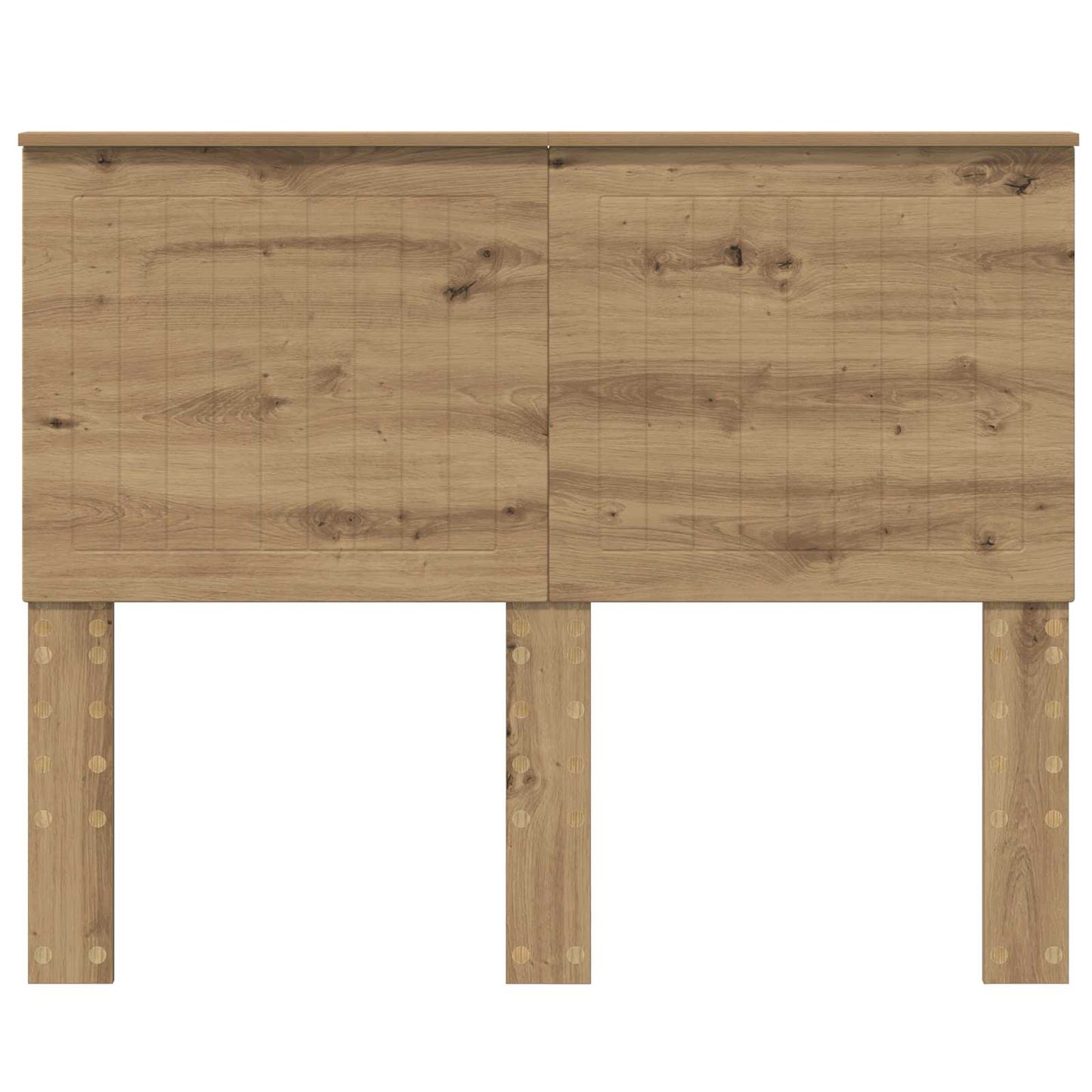 vidaXL Kopfteil mit Kopfteil Artisan-Eiche 120 cm Holzwerkstoff