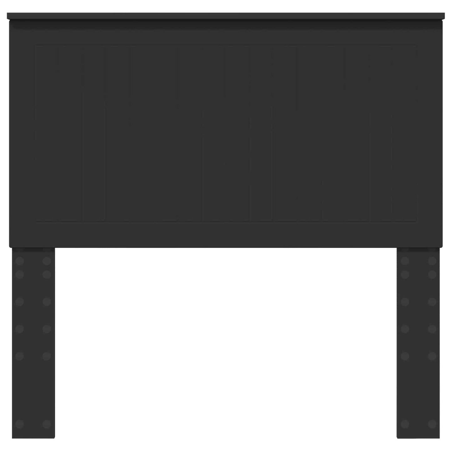 Kopfteil mit Kopfteil Schwarz Eichen-Optik 100 cm Holzwerkstoff