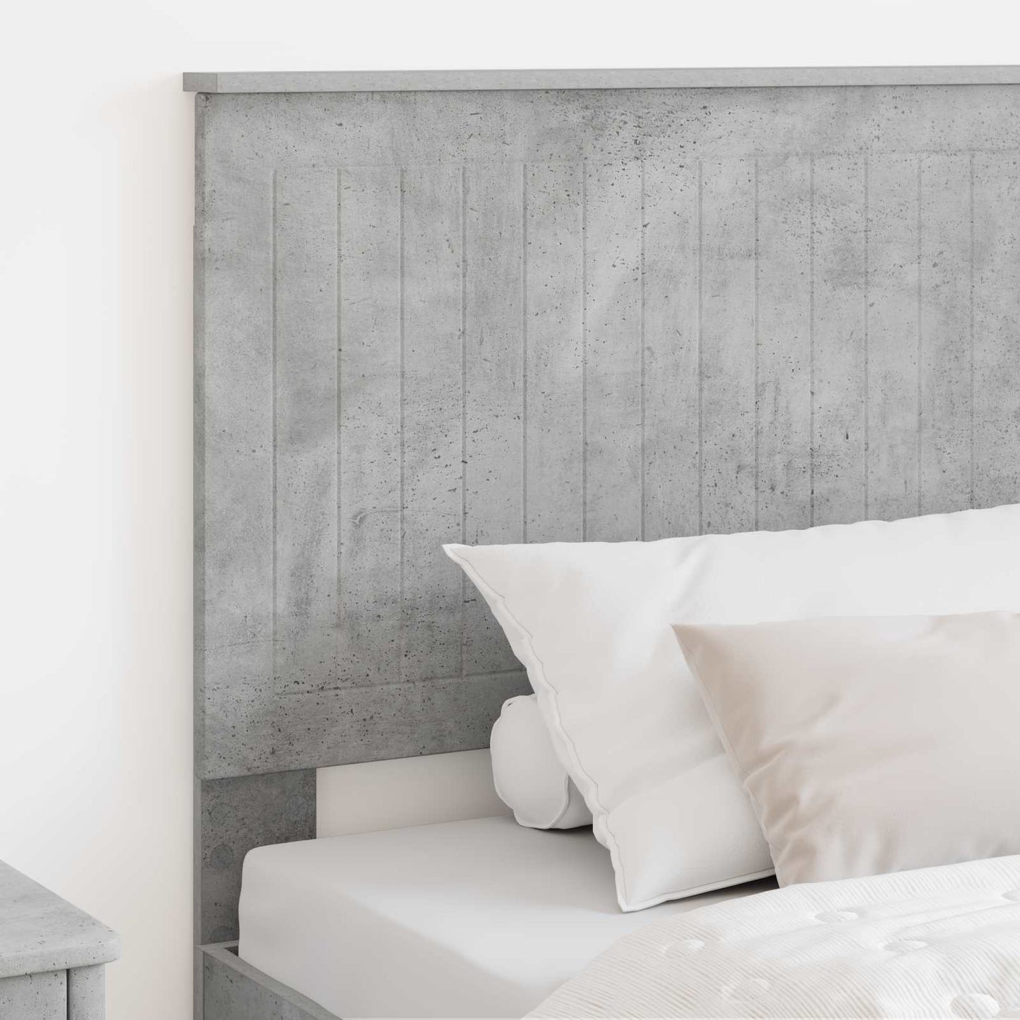 vidaXL Kopfteil mit Kopfteil Beton Grau 100 cm Holzwerkstoff