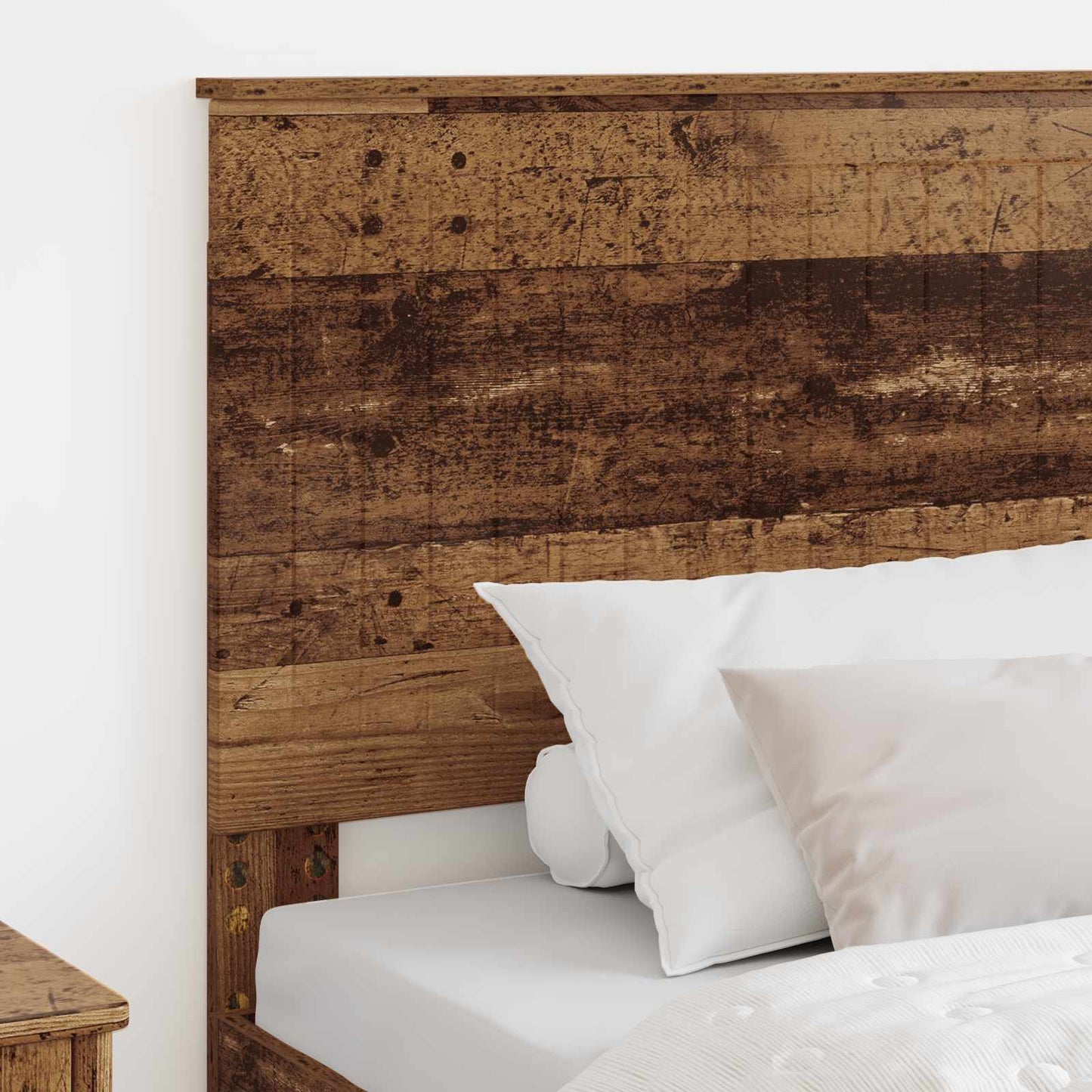 vidaXL Kopfteil mit Kopfteil Altholz 100 cm Holzwerkstoff