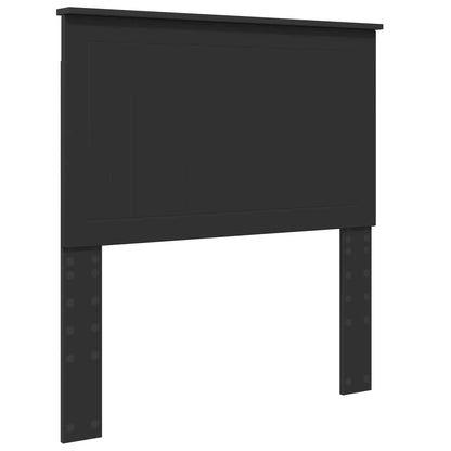 Kopfteil mit Kopfteil Schwarz Eichen-Optik 90 cm Holzwerkstoff