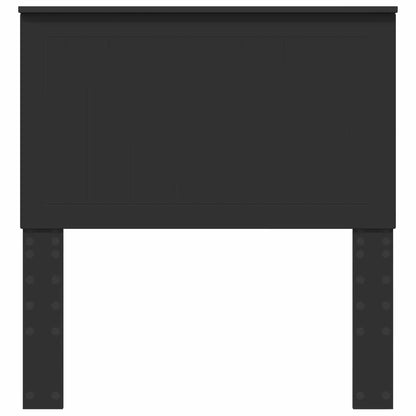 Kopfteil mit Kopfteil Schwarz Eichen-Optik 90 cm Holzwerkstoff