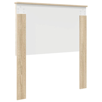 Kopfteil mit Kopfteil Sonoma-Eiche 90 cm Holzwerkstoff