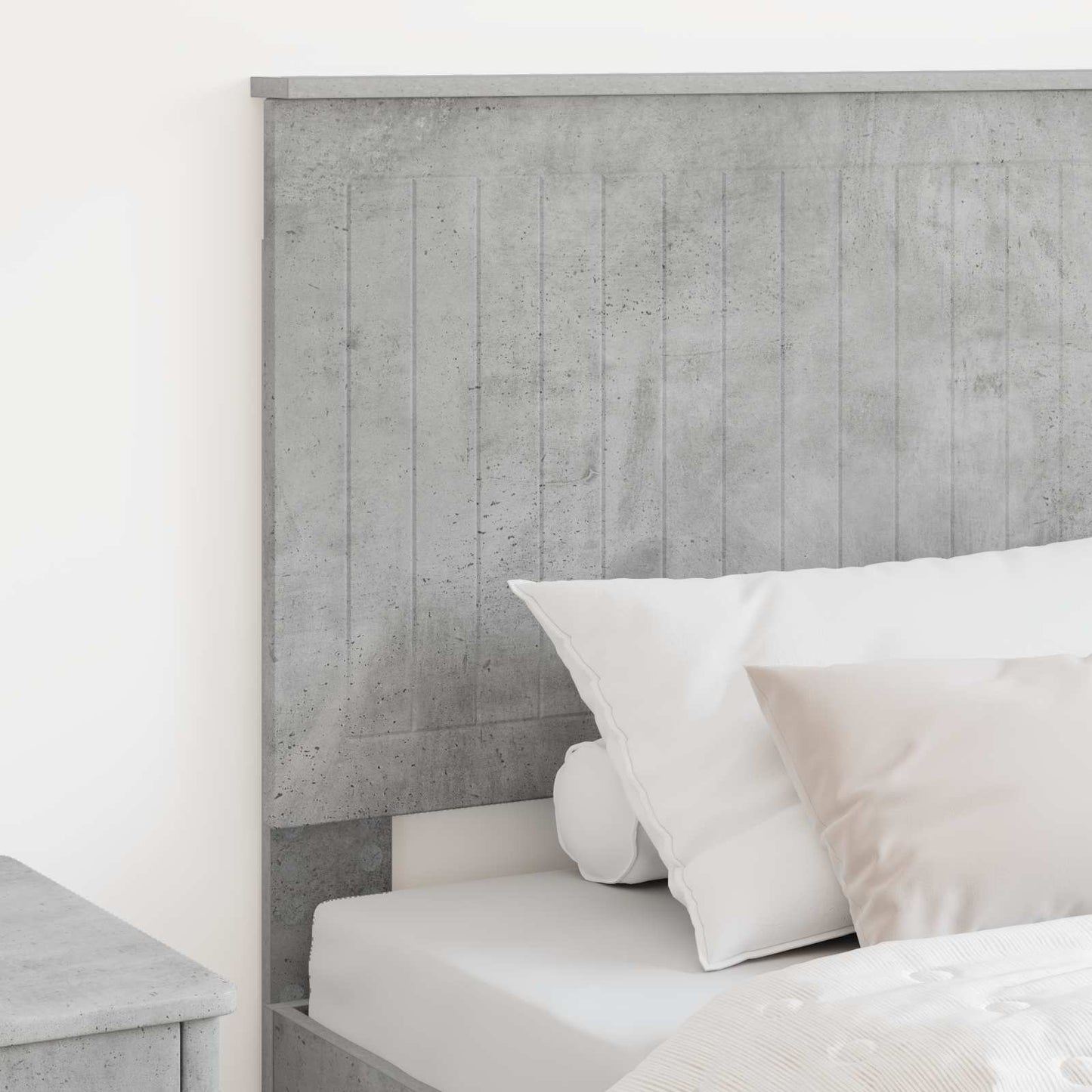 vidaXL Kopfteil mit Kopfteil Beton Grau 90 cm Holzwerkstoff