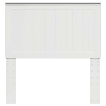 Kopfteil mit Kopfteil Glänzend Weiß 90 cm Holzwerkstoff