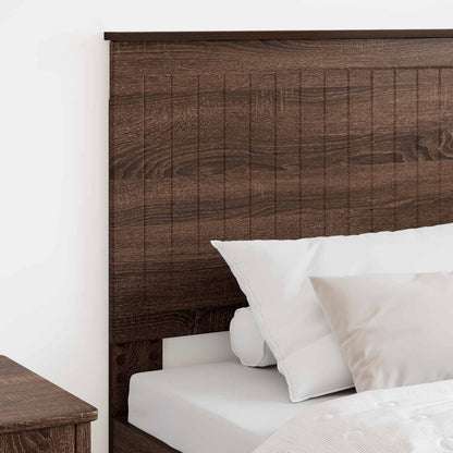 vidaXL Kopfteil mit Kopfteil Braun Eichen-Optik 90 cm Holzwerkstoff