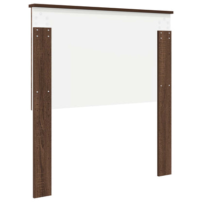 vidaXL Kopfteil mit Kopfteil Braun Eichen-Optik 90 cm Holzwerkstoff