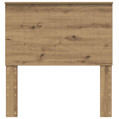 vidaXL Tête de lit avec tête de lit chêne artisan 90 cm bois d'ingénierie