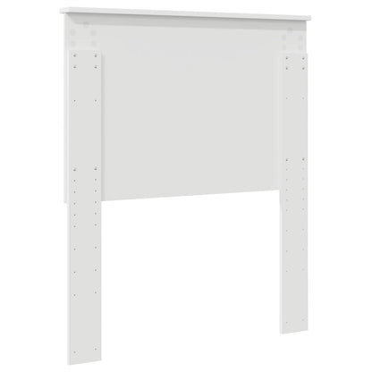 vidaXL Tête de lit avec lattes Blanc 80 cm Bois d'ingénierie