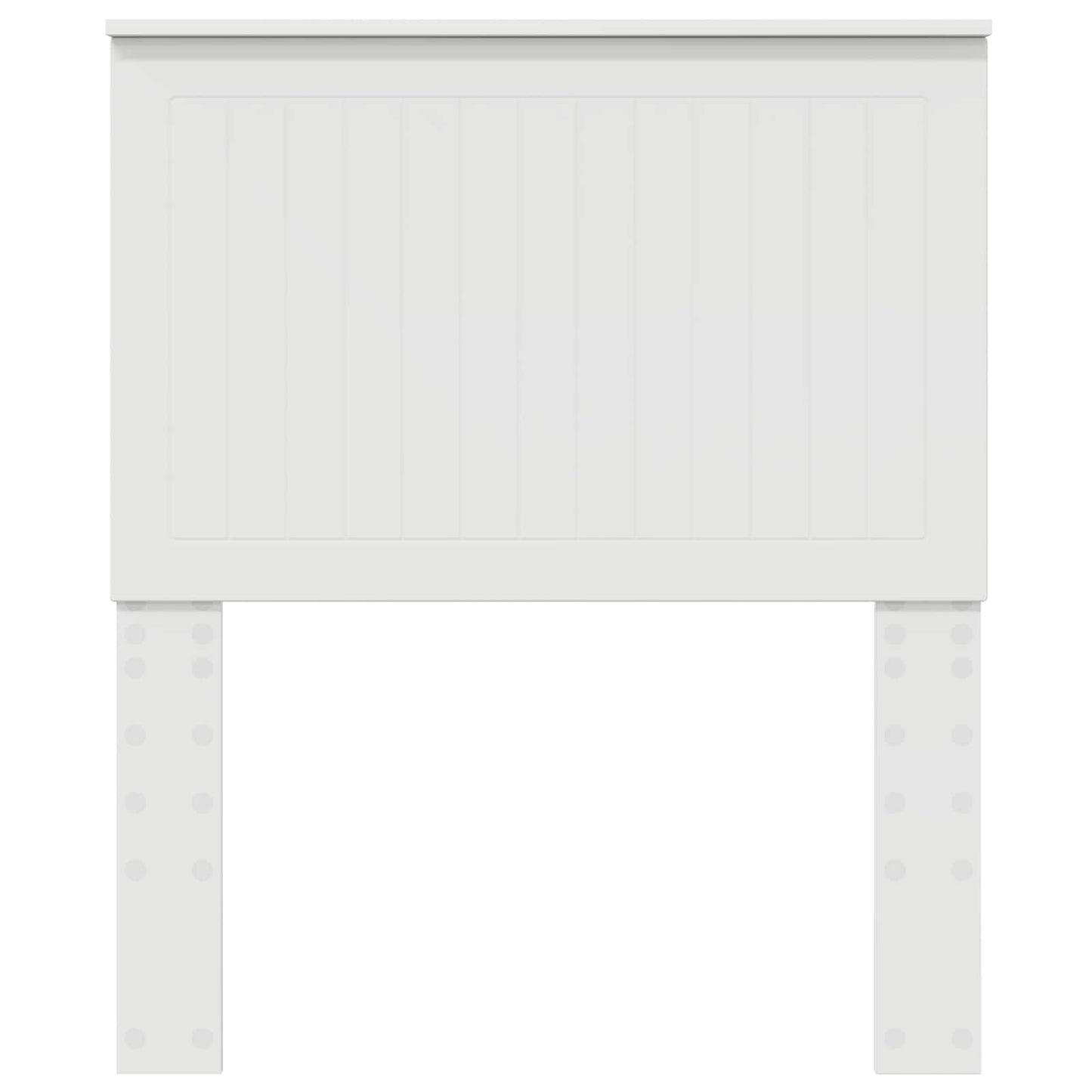 vidaXL Tête de lit avec lattes Blanc 80 cm Bois d'ingénierie