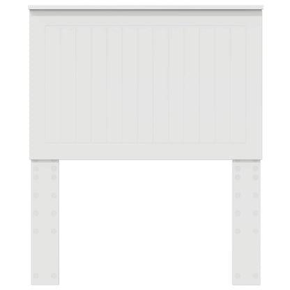 vidaXL Tête de lit avec lattes Blanc 80 cm Bois d'ingénierie