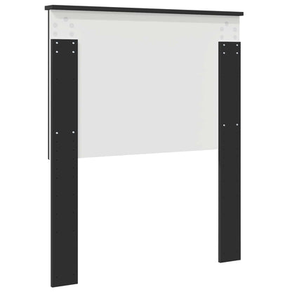 Kopfteil mit Kopfteil Schwarz Eichen-Optik 80 cm Holzwerkstoff