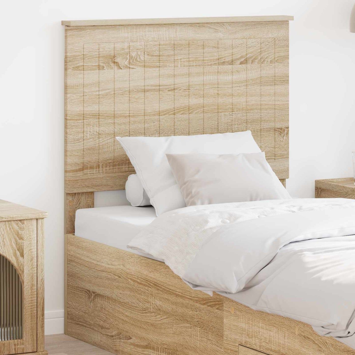 Kopfteil mit Kopfteil Sonoma-Eiche 80 cm Holzwerkstoff