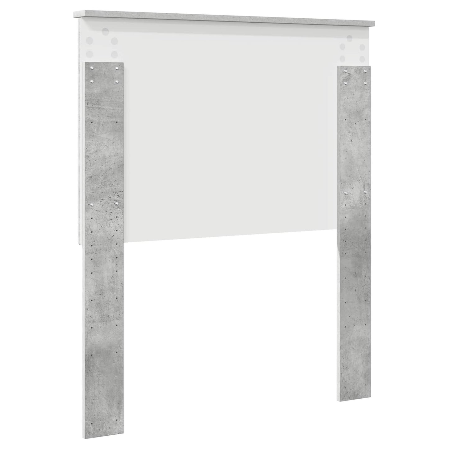 vidaXL Tête de lit avec tête de lit Gris béton 80 cm Matériau à base de bois