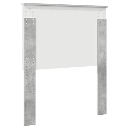 vidaXL Tête de lit avec tête de lit Gris béton 80 cm Matériau à base de bois
