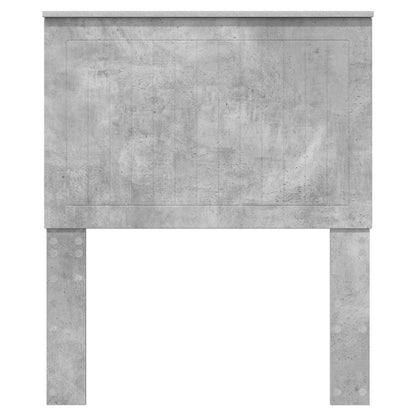 vidaXL Tête de lit avec tête de lit Gris béton 80 cm Matériau à base de bois