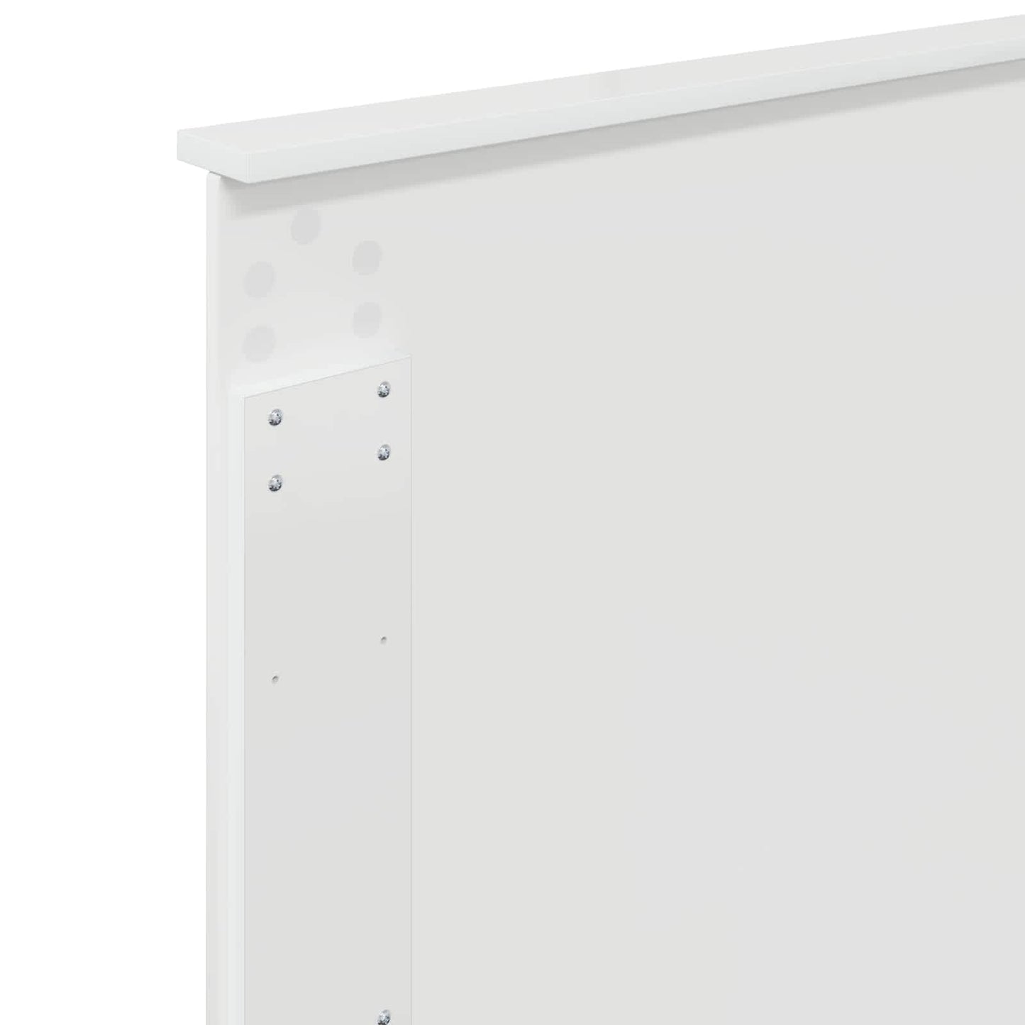 Kopfteil mit Kopfteil Glänzend Weiß 80 cm Holzwerkstoff