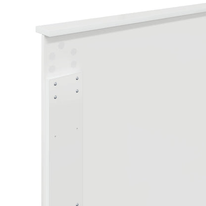 Kopfteil mit Kopfteil Glänzend Weiß 80 cm Holzwerkstoff