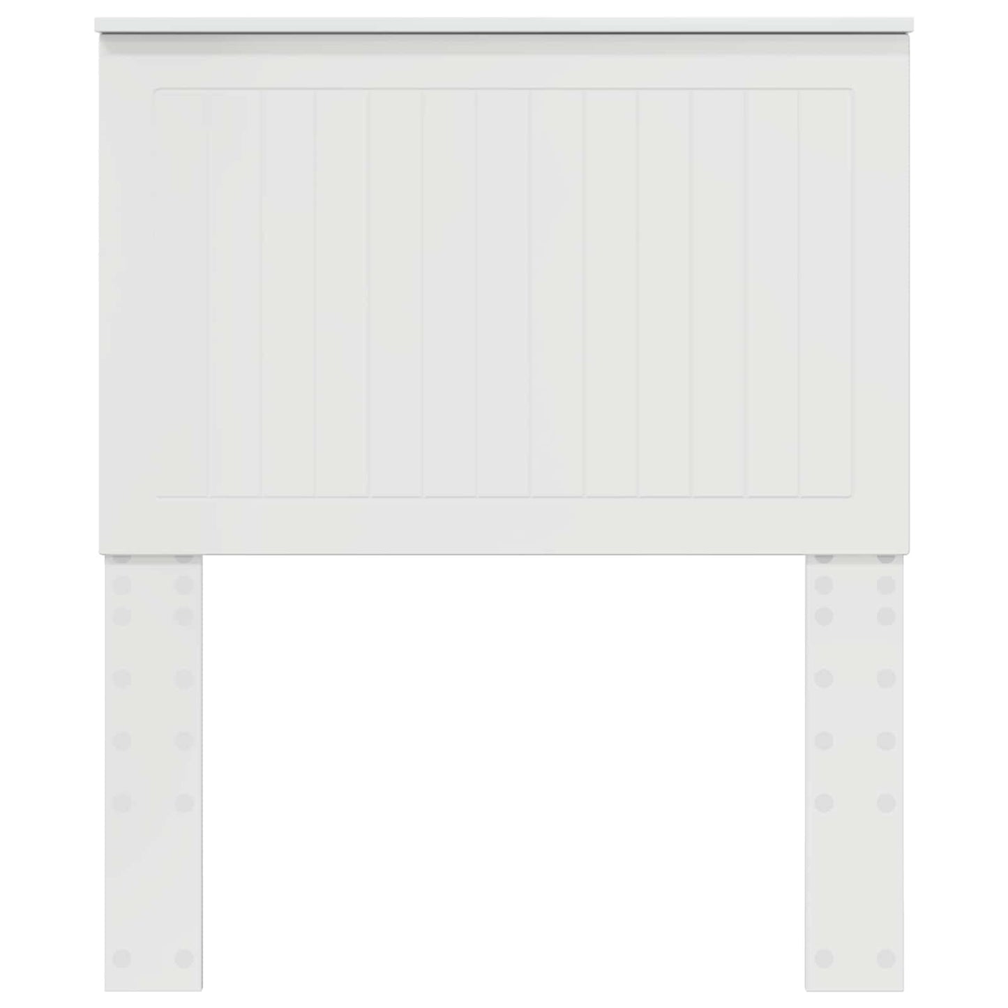 Kopfteil mit Kopfteil Glänzend Weiß 80 cm Holzwerkstoff
