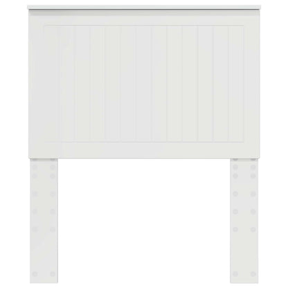 Kopfteil mit Kopfteil Glänzend Weiß 80 cm Holzwerkstoff
