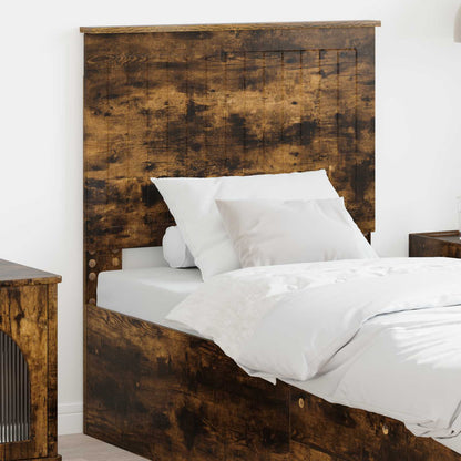 vidaXL Tête de lit Chêne fumé 80 cm Bois d'ingénierie