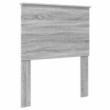 vidaXL Tête de lit avec chevet Gris Sonoma 80 cm Bois d'ingénierie
