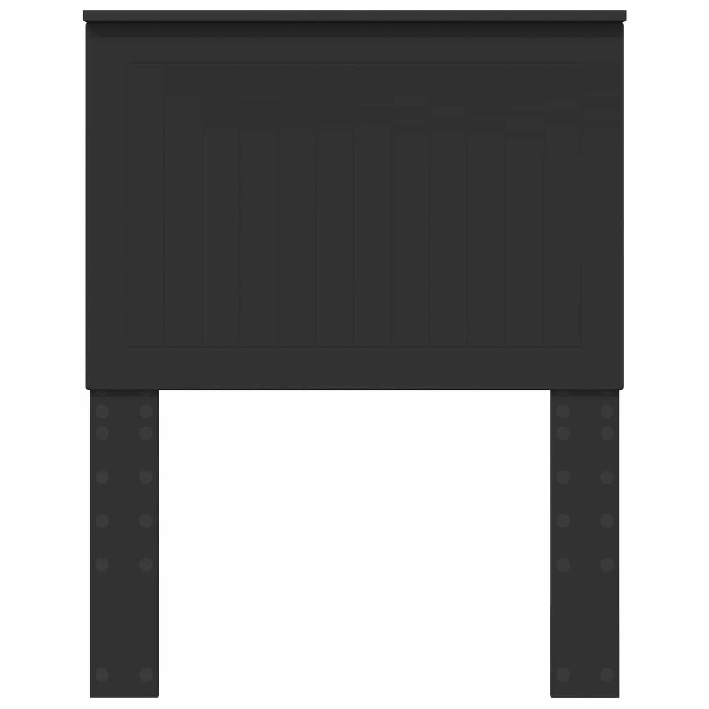 vidaXL Tête de lit avec chevet Noir aspect chêne 75 cm Bois d'ingénierie