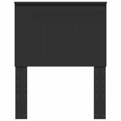 vidaXL Tête de lit avec chevet Noir aspect chêne 75 cm Bois d'ingénierie