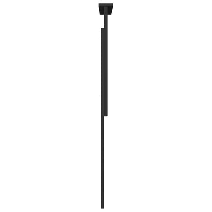 vidaXL Tête de lit avec chevet Noir aspect chêne 75 cm Bois d'ingénierie