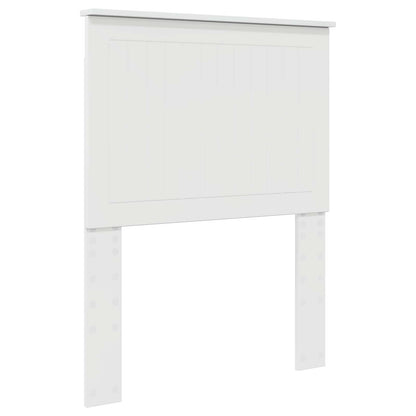 vidaXL Tête de lit avec panneau de lit Blanc brillant 75 cm Bois d'ingénierie