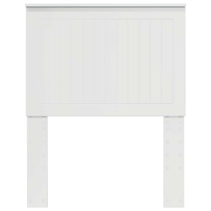 vidaXL Tête de lit avec panneau de lit Blanc brillant 75 cm Bois d'ingénierie