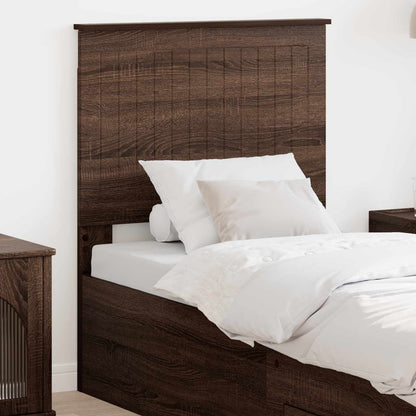 vidaXL Tête de lit avec tête de lit aspect chêne marron 75 cm en bois d'ingénierie