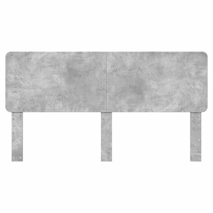 vidaXL Tête de lit Gris béton 200 cm Bois d'ingénierie