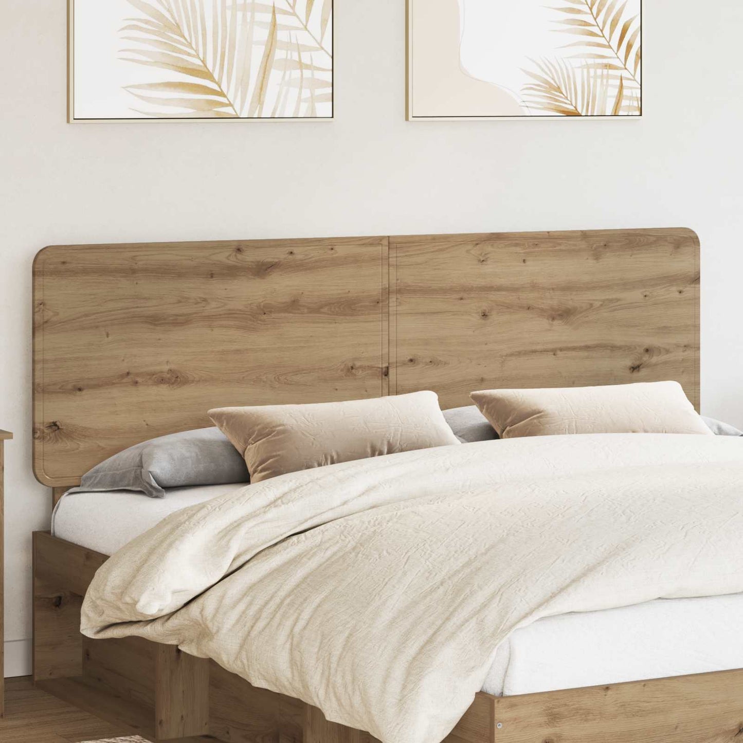 vidaXL Tête de lit Chêne Artisan 200 cm Bois d'ingénierie