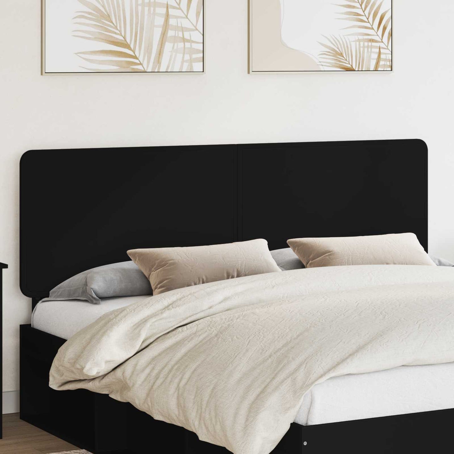 vidaXL Kopfteil Schwarz Eichen-Optik 180 cm Holzwerkstoff
