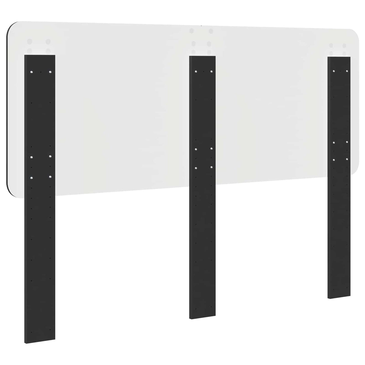 Kopfteil Schwarz Eichen-Optik 150 cm Holzwerkstoff