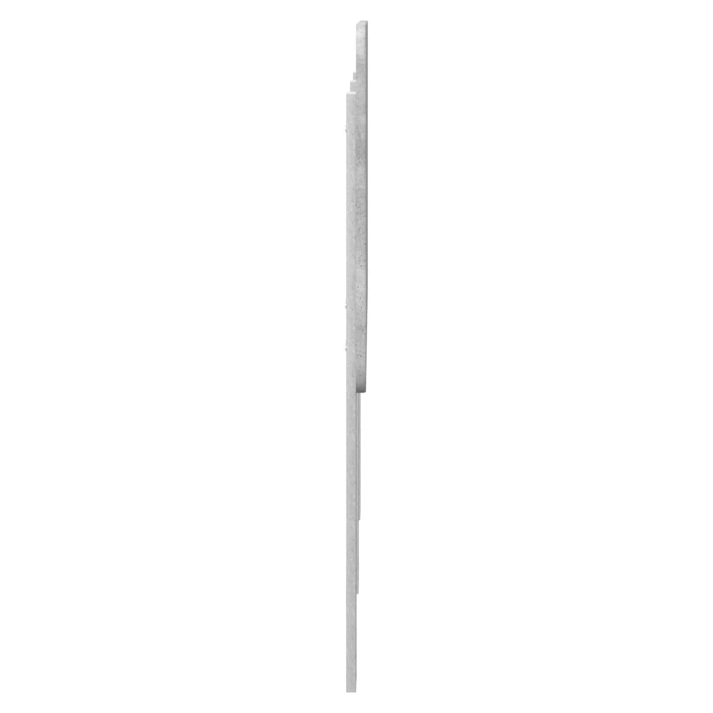 vidaXL Kopfteil Beton Grau 150 cm Holzwerkstoff