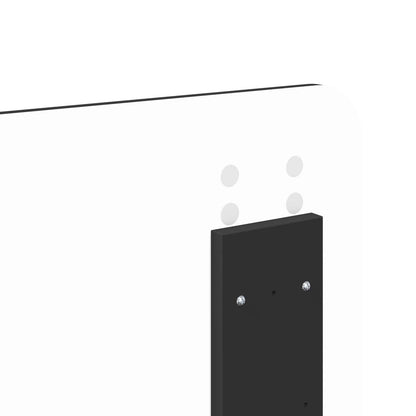 Kopfteil Schwarz Eichen-Optik 140 cm Holzwerkstoff