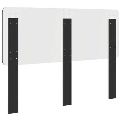 Kopfteil Schwarz Eichen-Optik 140 cm Holzwerkstoff