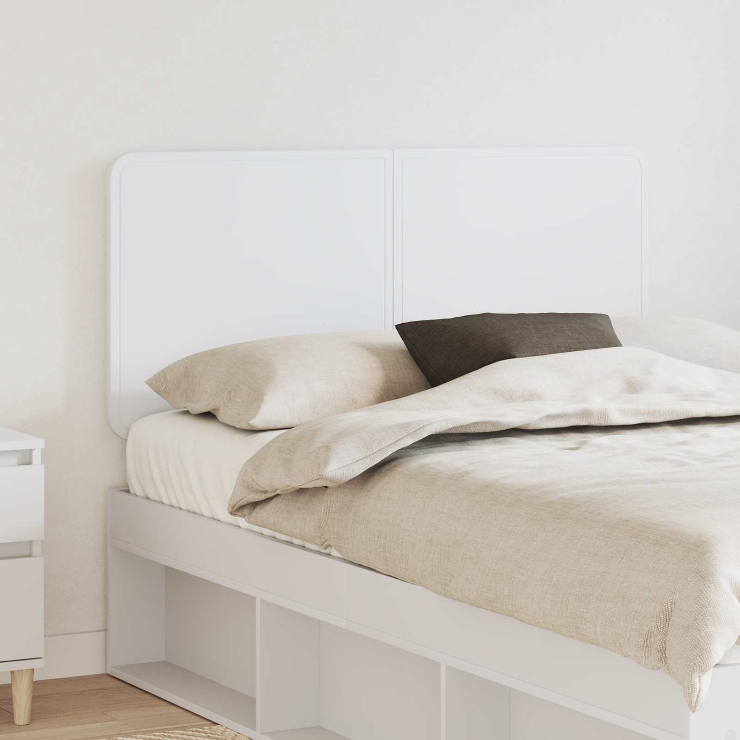 vidaXL Kopfteil Weiß 135 cm Holzwerkstoff