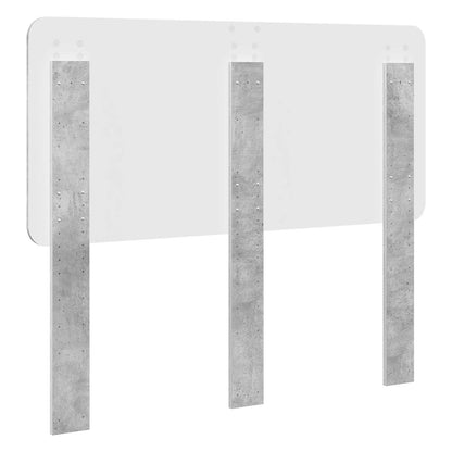 vidaXL Kopfteil Beton Grau 135 cm Holzwerkstoff